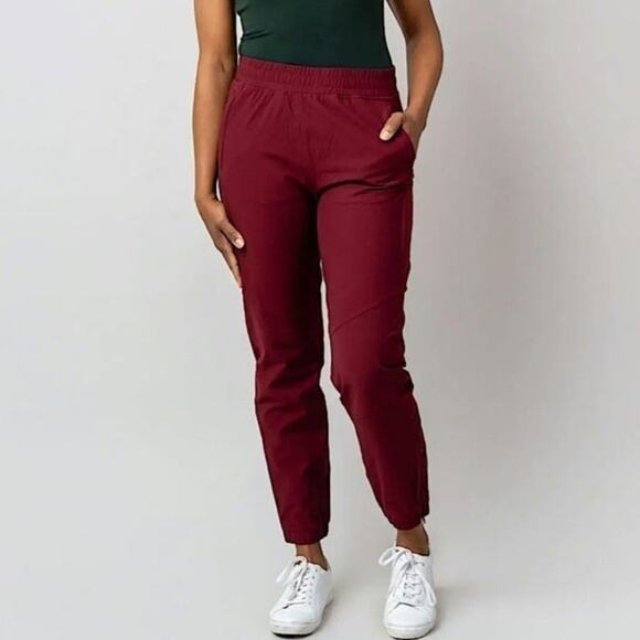 Alder Be Free Jogger Pull On Pants Merlot Medium Outdoor Hiking Stretch Nylon - Picture 1 of 15